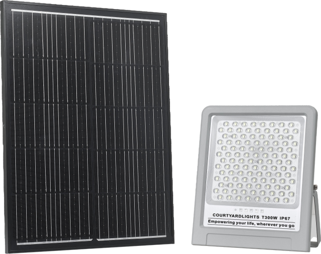 ORG Outdoor Garden Solar LED Flood Light IP65 Rating Automatic Control Remote Control Power Display 4-6h Charge 12-15h Runtime
