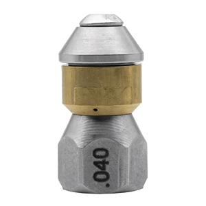 Buse de nettoyage de canalisations d'égouts .040 250 bars pour nettoyeur haute pression - Product Image 2