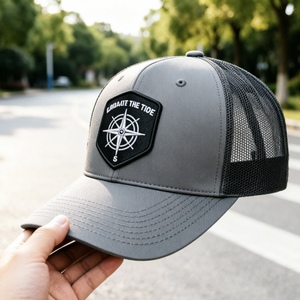 Custom Trucker Hat with Compass Embroidery Adjustable Mesh Back Baseball <b>Cap</b> for Outdoor <b>Hiking</b> Surfing - Product Image 5