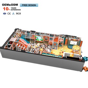 Aire de jeux intérieure commerciale de conception nouvelle, zone de jeux souple avec toboggan pour enfants, aire de jeux intérieure pour enfants avec toboggan souple - Product Image 6