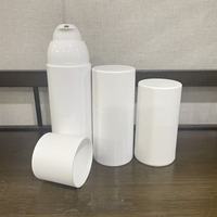 Flacon cosmétique en PETG blanc 30ml 50ml 100ml, flacon cylindrique à pompe pour lotion, crème pour les yeux, huile essentielle, OEM