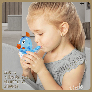 Sifflet d'oiseau aquatique transparent, jouet musical changeant de voix pour enfants de 2 à 4 ans, jouet unisexe - Product Image 2