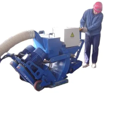 Portable asphalt pavement Efficient cleaning surface roughening removing glue line surface shot blasting machine