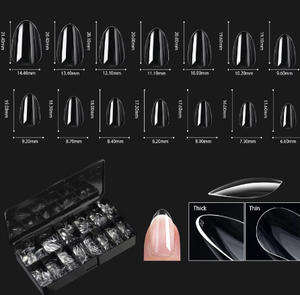 Placa Transparente de PP para Extensión de Uñas, Forma Almendrada, Stiletto, Francesa, Corta, Cuadrada, Trapezoidal - Product Image 2