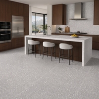 Dalles de sol en terrazzo en pierre artificielle épaisse résistantes à l'usure, couleur personnalisée pour les escaliers d'appartement