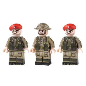 WW2 Militaire Mini Soldaat Figuur Britse Leger Bouwsteen Speelgoed Voor Legoing