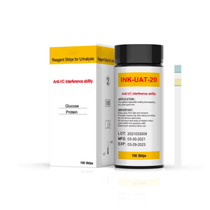 <span class=keywords><strong>Tiras</strong></span> Reactivas para la Prueba <span class=keywords><strong>de</strong></span> <span class=keywords><strong>Glucosa</strong></span> y Proteína <span class=keywords><strong>en</strong></span> <span class=keywords><strong>Orina</strong></span>, Anti-Interferencia VC, 100 Unidades, para Uso Clínico, Profesional y Doméstico - Product Image 2