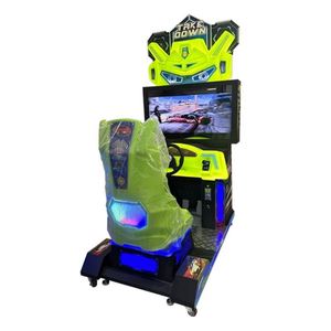 Simulateur de course intérieur économique, console de jeu d'arcade à monnayeur, structure métallique, version anglaise, garantie 1 an, pour l'amusement des enfants - Product Image 1