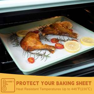 Papier sulfurisé personnalisé résistant à la graisse, papier de cuisson brun enduit de silicone, papier pour sandwich, four, pizza, pain, emballage, feuilles de papier - Product Image 4