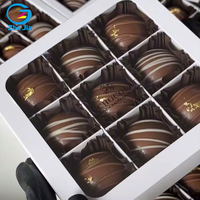 Boîte à chocolat en papier avec impression de logo personnalisé, papier alimentaire, boîte d'emballage pour pâtisserie, tiramisu, gâteau, boulangerie, avec logo en feuille d'or