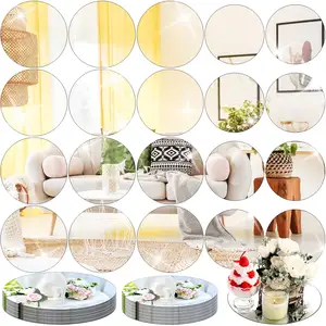 Tùy chỉnh kích thước bàn đám cưới trung tâm Acrylic vòng gương không kính vòng gương tấm tự dính Gương dán - Product Image 1