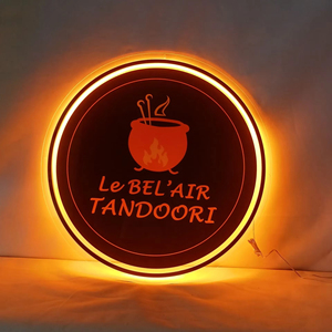Drop Ship Custom Business Logo Acrílico <span class=keywords><strong>LED</strong></span> Neon Signs Backlit Sign Acrílico Metal Sinais para Salão de Beleza Nail Hair Studio - Product Image 4