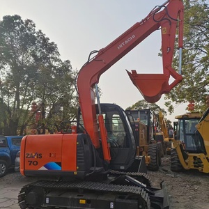 Mini-excavatrice Hitachi Zaxis 70 d'occasion de haute qualité, presque neuve, 7 tonnes, origine Japon, avec moteur et boîte de vitesses en stock - Product Image 6