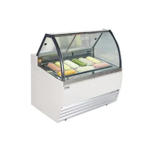 Glas Tür Professionelle Lieferant Tisch Top Gelato Display Gefrierschrank Für Eis