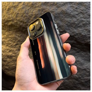 เคสโทรศัพท์มือถือสีอิเล็กโทรเพลทสีเงินพิมพ์เงาลวงตาสำหรับ iPhone x XR XS 11 12 13 14 15 16 17 PRO <span class=keywords><strong>MAX</strong></span> - Product Image 2