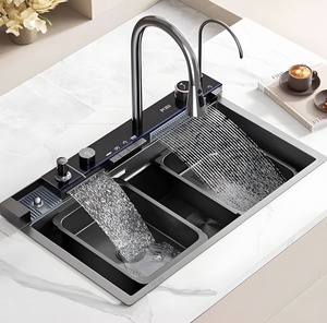 Fregadero de cocina de acero inoxidable duradero, equipado con un lavabo profundo y un diseño de drenaje que no obstruye, ideal para cocinar en casa. - Product Image 1