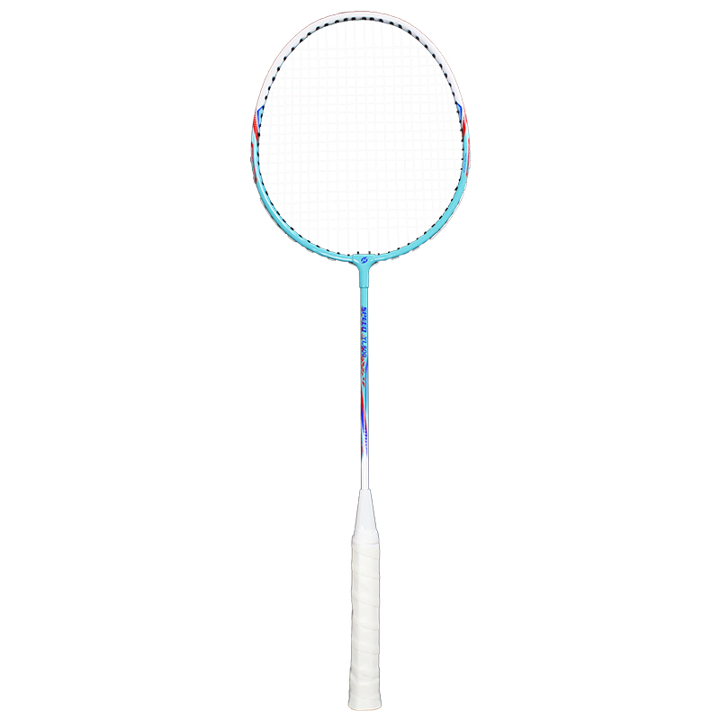 Professional Iron and Aluminum Racket Badminton High Quality Durable Hard Woven Light Weight Solid Wood Grip Sports Equipment