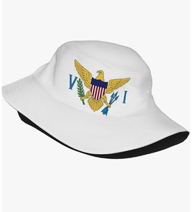 Chapeaux Bob Personnalisés à Bas <span class=keywords><strong>Prix</strong></span> avec Drapeau des Îles Vierges, Casquettes de Soleil Tendance Pliables pour l'Extérieur, Chapeaux de Pêcheur des Îles Vierges pour Femmes et Hommes - Product Image 4