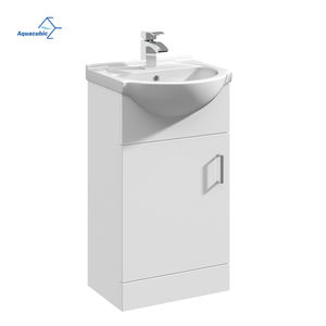 Hotel Supplier White Shaker Cabinets <strong>Ready</strong> <strong>Made</strong> Solid Wood <strong>Bathroom</strong> Cabinet Vanity - Product Image 1