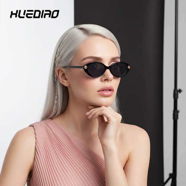 XUEDIAO Fashion Cat Eye Full Rim Sunglasses with Mirror Lenses UV Protection & Flower Design-Unisex Outdoor Eyewear
