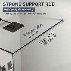 Paroi de douche en verre sans cadre Twowinco, fabricant Twowinco, pour projets commerciaux, <span class=keywords><strong>anti</strong></span>-<span class=keywords><strong>calcaire</strong></span>, cabine de douche walk-in - Product Image 2