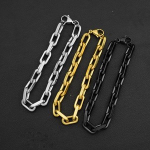 2026 New Simple Popular Design Geometric <b>Chain</b> Bracelet <b>Titanium</b> Steel Gold Silver Plated Men's Bracelets Trendy Jewelry - Product Image 1