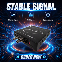 Convertisseur bidirectionnel BITVISUS 12G-SDI 2.0 4K 60Hz avec intégration audio, adaptateur Plug-and-Play pour studios de diffusion en direct