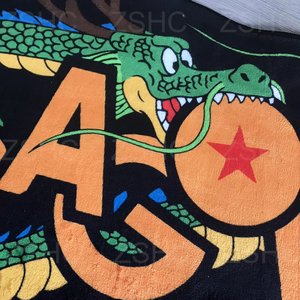 Alfombras y alfombras antideslizantes con letras de bola de estilo <span class=keywords><strong>Dragon</strong></span> Anime para niños recién llegados al por mayor, alfombra esponjosa personalizada 3D para el hogar - Product Image 2