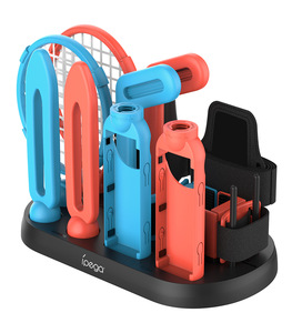 Para <span class=keywords><strong>Switch</strong></span> 2 Sports <span class=keywords><strong>Kit</strong></span> Base Almacenamiento Control Rod Conector Interactivo Tenis Raqueta Movimiento Entrenamiento Almacenamiento - Product Image 2