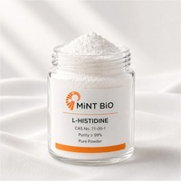 MiNT-BiO L-Histidina Grado USP, Histidina en Polvo 99% CAS 71-00-1, Materia Prima de Aminoácidos de Alta Pureza 155.16g/mol, Suplemento Alimenticio