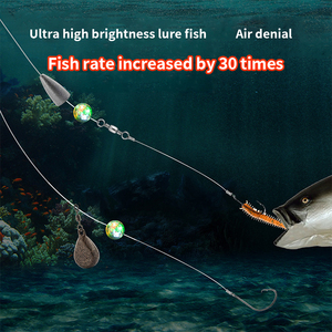 Trappola a LED piccola e impermeabile con lente fisheye, si attacca all'esca o alla gabbia dell'esca, adatta per la cattura di calamari, polpi e spadepesci - Product Image 4