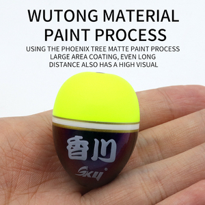 Bán Buôn Chống-Tác Động Đầy Màu Sắc Câu Cá Nổi Sycamore Gỗ Nhân Tạo Mùa Xuân Bobber Câu Cá Bobbers Nổi Cá Thức Ăn Máy - Product Image 3