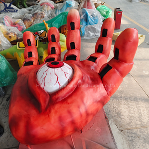 Mano Animatrónica Interactiva de Tamaño Real con Ojo Móvil - Decoración de Eventos de Terror y Casa Embrujada de Halloween - Product Image 4