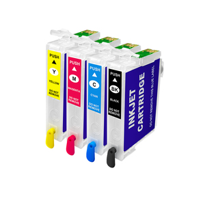 خراطيش حبر عبوة فارغة ورقاقة ثابتة لطابعات إبسون مي المكتبية 620F 32 33 من ألوان Supercolor - Product Image 1