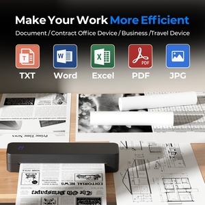 Portable MT80 Thermal <b>Printer</b> with Inkless A4 Thermal Printing High Speed USB Bluetooth Connectivity for Study Home Office - Product Image 6