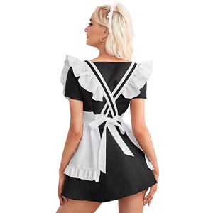 Costume de femme de chambre chaude Lolita <span class=keywords><strong>déguisement</strong></span> Anime Cosplay tablier français femme de chambre <span class=keywords><strong>déguisement</strong></span> Costume pour fête à thème Halloween - Product Image 2