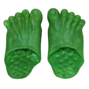 Green Foot Massage <b>Slippers</b> <b>Open</b> <b>Toe</b> PVC Upper EVA Midsole All Seasons Home Use - Product Image 1