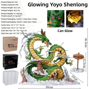 Figura Coleccionable Dragon Bell de 46.5CM, <span class=keywords><strong>Shenron</strong></span> con Goku Niño, Dragón de los Deseos con Luz, Juguete de Anime, Estatua de Regalo con Caja de Lujo - Product Image 4