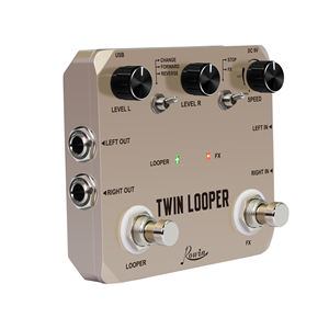 Rowin LTL-02 doppio pedale Looper 10 Min tempo di Looping aggiornato Undo <span class=keywords><strong>Redo</strong></span> effetto doppio Loop per chitarra elettrica - Product Image 6