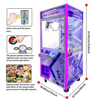 Machine à griffes pour animaux en peluche Maker Amusement, pour centre de jeux, attrapeur de jouets en peluche, machine à griffes miniature à pièces