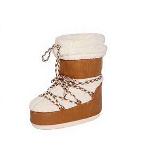 Bottes de <span class=keywords><strong>ski</strong></span> Moon <span class=keywords><strong>Ski</strong></span> pour sports d'hiver, épaisses, chaudes, à manches en coton, antidérapantes, résistantes à l'usure, avec sangle, longues - Product Image 2