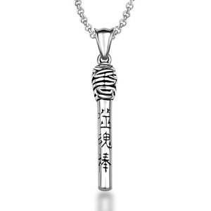 Colgante Soul Eater de acero inoxidable, collar con diseño de palo de gasa de química, joyería de moda para mujer SP589 - Product Image 1