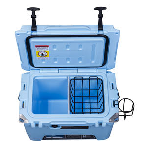 Glacière rotomoulée Kuer 20 Qt, glacière portable pour la pêche, les pique-niques et le stockage des aliments en extérieur, blanche - Product Image 3