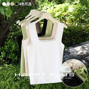 Gilet tricoté à col carré pour femme N8661, vert uni, en fibre de viscose, coupe ajustée, grande taille, haut pour le quotidien - Product Image 5