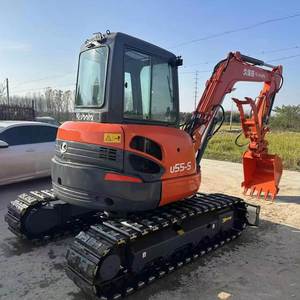 Excavatrice Kubota U55-5 d'occasion d'origine japonaise avec pince hydraulique, haute efficacité et faible consommation de carburant pour la construction - Product Image 1