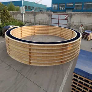 Encofrado curvo circular de madera de estilo caliente para tanque de agua