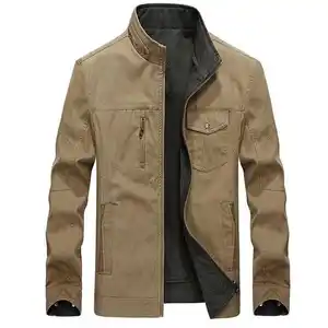 Spring and autumn new double-sided jacket men's middle-aged new jacket business casual men's stand-up collar coat jacket