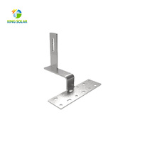 Crochet de fixation de panneau solaire KINGSOLAR en alliage d'aluminium pour toiture, certifié CE ISO, fabrication OEM