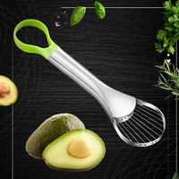 Couteau à avocat multifonction en acier inoxydable, gadget de découpe de fruits, outil de découpe pour la cuisine et la maison
