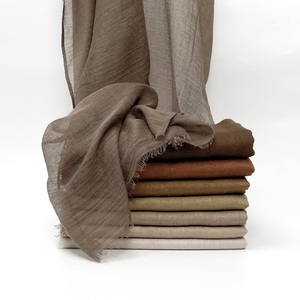 Bufandas de poliéster 100% nueva moda islámica personalizada para mujer, chal de algodón liso Khimar <span class=keywords><strong>Hijab</strong></span>, turbantes transpirables para mujer - Product Image 2